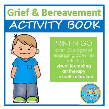 Social Emotional Learning Child Mourning Grieving Activity Book Print N Go