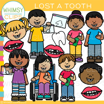Preview of Lost A Tooth Dental Clip Art
