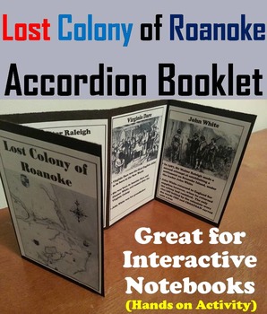 Preview of Early America: Lost Colony of Roanoke Interactive Notebook Foldable Activity