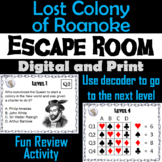 Lost Colony of Roanoke Activity Escape Room (Early America