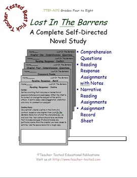 Preview of Lost In The Barrens: A Complete Novel Study