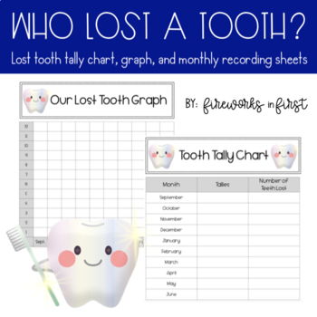 Preview of Lost Tooth Graph and Tally Chart