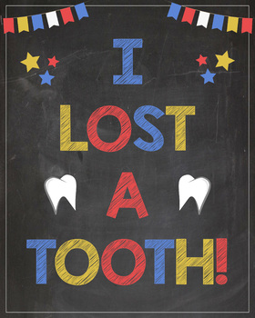 Preview of Lost Tooth photo prop sign