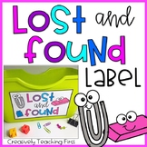 Lost and Found Label