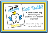 Lost tooth ziplock bag insert