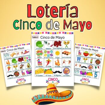 Preview of Lotería Cinco de Mayo - May 5th Bingo (Spanish)
