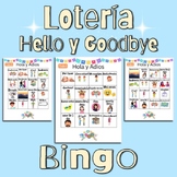 Lotería Saludos y Despedidas - Hello & Goodbye Bingo (Spanish)