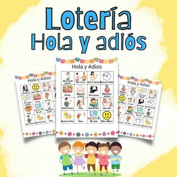 Preview of Lotería - Saludos y Despedidas - Spanish Bingo (Greetings)