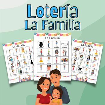 Preview of Lotería de La Familia - Family Bingo (Spanish)