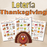 Loteria Día de Acción de Gracias - Thanksgiving Day Bingo 