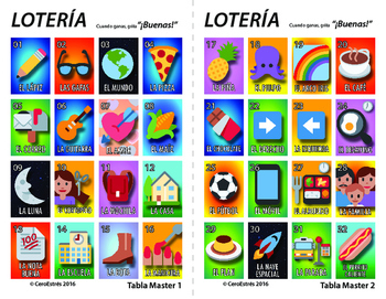2 Mexican Bingo Cards Download