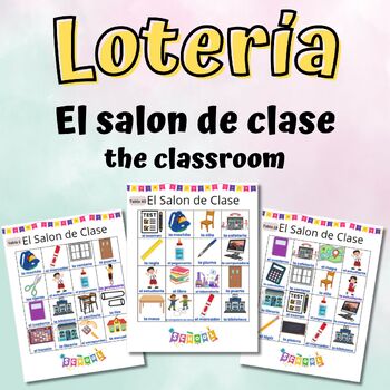 Preview of Lotería de El Salon de Clase - Classroom items Bingo (Spanish)