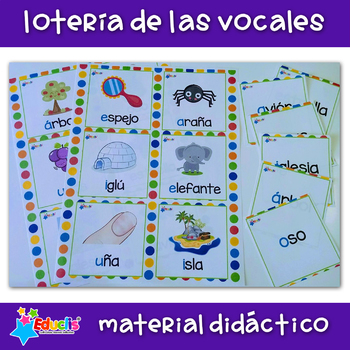 Lotería de VOCALES by Carmen Valle | Teachers Pay Teachers