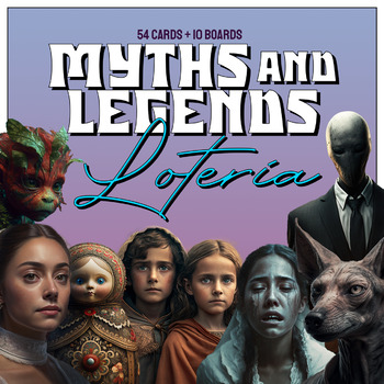 Preview of Lotería of Myths and Legends (54 cards + 10 boards) (English Version)