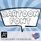 Cartoon Font | Fun Bubble Letter Font | Classroom Decor | 