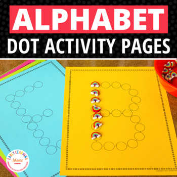 Preview of Alphabet Activities & Letter Recognition Worksheets - Bingo Dot Marker & Sticker