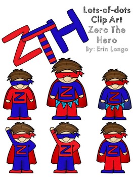 Preview of Lots-of-dots- ZERO THE HERO- Clip Art