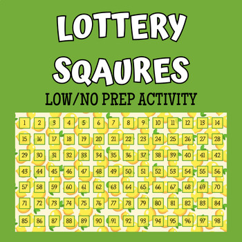 Preview of Lottery Squares