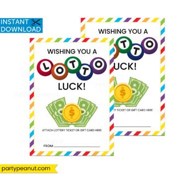 Have A Lucky Day, Teacher Appreciation, Lottery Ticket Holder