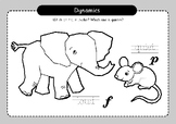 Loud and Quiet Animals Coloring Pages (Dynamics)