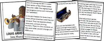 Louis Armstrong Biography Report (K-8th) by Beth Gorden | TpT