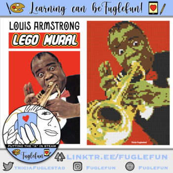 Preview of Louis Armstrong Black History Lego Mural
