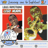Louis Armstrong Black History Lego Mural