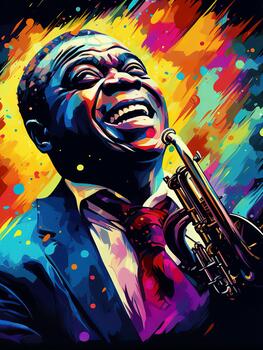 Preview of Louis Armstrong - The Jazz Legend: Digital Print
