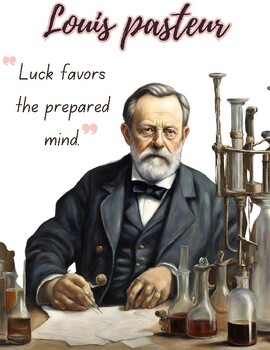 Preview of Louis Pasteur Poster - Scientific Pioneer
