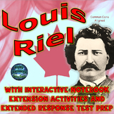 Louis Riel Interactive Notebook Extension Activities with 