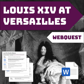 Preview of Louis XIV at Versailles Webquest