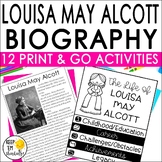 Louisa May Alcott Biography Activities, Graphic Organizers