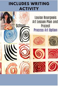 Preview of Louise Bourgeois Art Lesson K 1st 2nd 3rd Grade Writing Activity