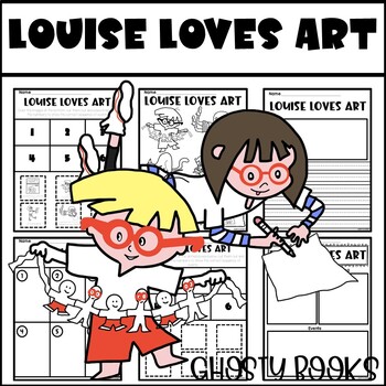 Preview of Louise Loves Art Companion Writing Response Coloring Sequencing