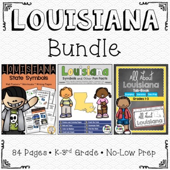 Preview of Louisiana Bundle - Three Sets of Lesson Helps