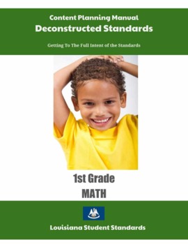 Preview of Louisiana Deconstructed Standards Content Planning Manual Math 1st Grade