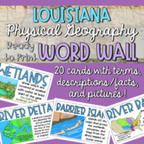 Louisiana Geography Word Wall - Ready to Print!