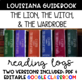 Louisiana Guidebook Reading Logs for The Lion, The Witch, 