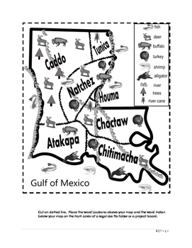 Indian Tribes Of Louisiana Map