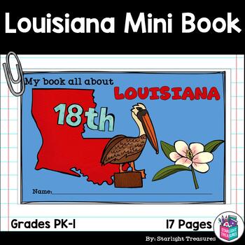 Preview of Louisiana Mini Book for Early Readers - A State Study