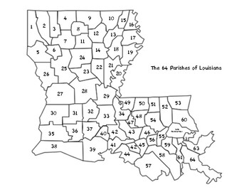 Louisiana Parishes Study Guide by Proverbs 18 15 | TpT