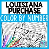 Louisiana Purchase Color by Number, Reading Passage and Te