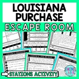 Louisiana Purchase Escape Room Stations - Reading Comprehe