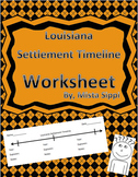Louisiana Settlement Timeline Worksheet