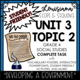 Louisiana Social Studies 4th Grade Unit 3 Topic 2 COMPLETE TASK!