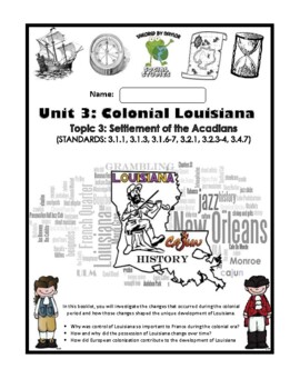 Preview of Louisiana Social Studies Booklet 14 - The Cajuns