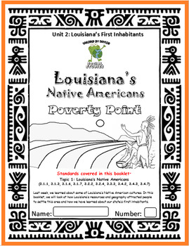 Preview of Louisiana Social Studies Booklet 9 - Louisiana's First Inhabitants
