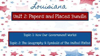 Preview of Louisiana Social Studies Unit 2 Bundle