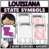 Louisiana State Symbols Word Search Puzzle Worksheets