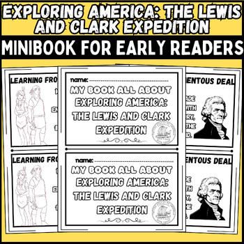 Preview of Louisiana purchase, lewis and clark, & sacagawea Mini Book for Early Readers |